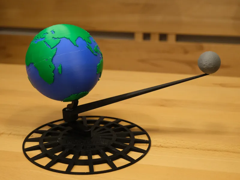 Moon and earth orbit model