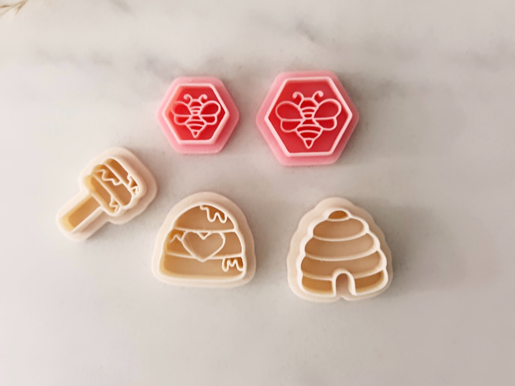 Bee / beehive/ honeycomb Polymer Clay Cutter