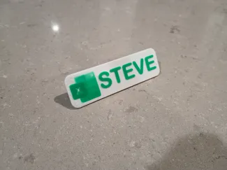 Customisable Excel nametag - Magnetic