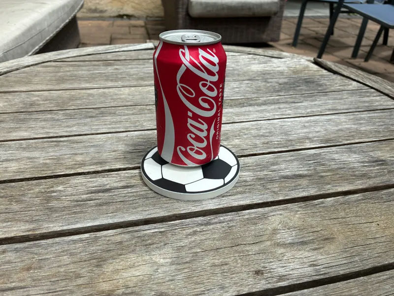 soccer ball coaster