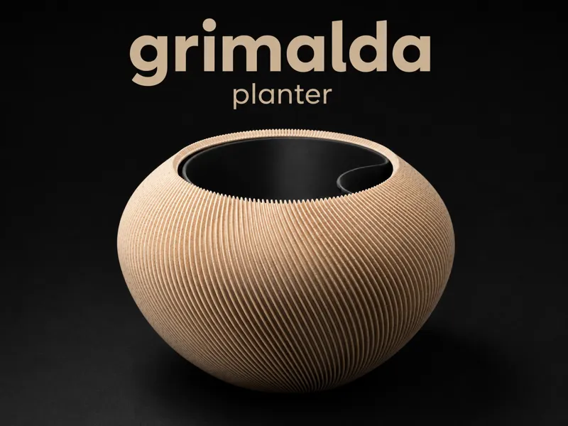 Grimalda Planter with Controlled Watering Insert