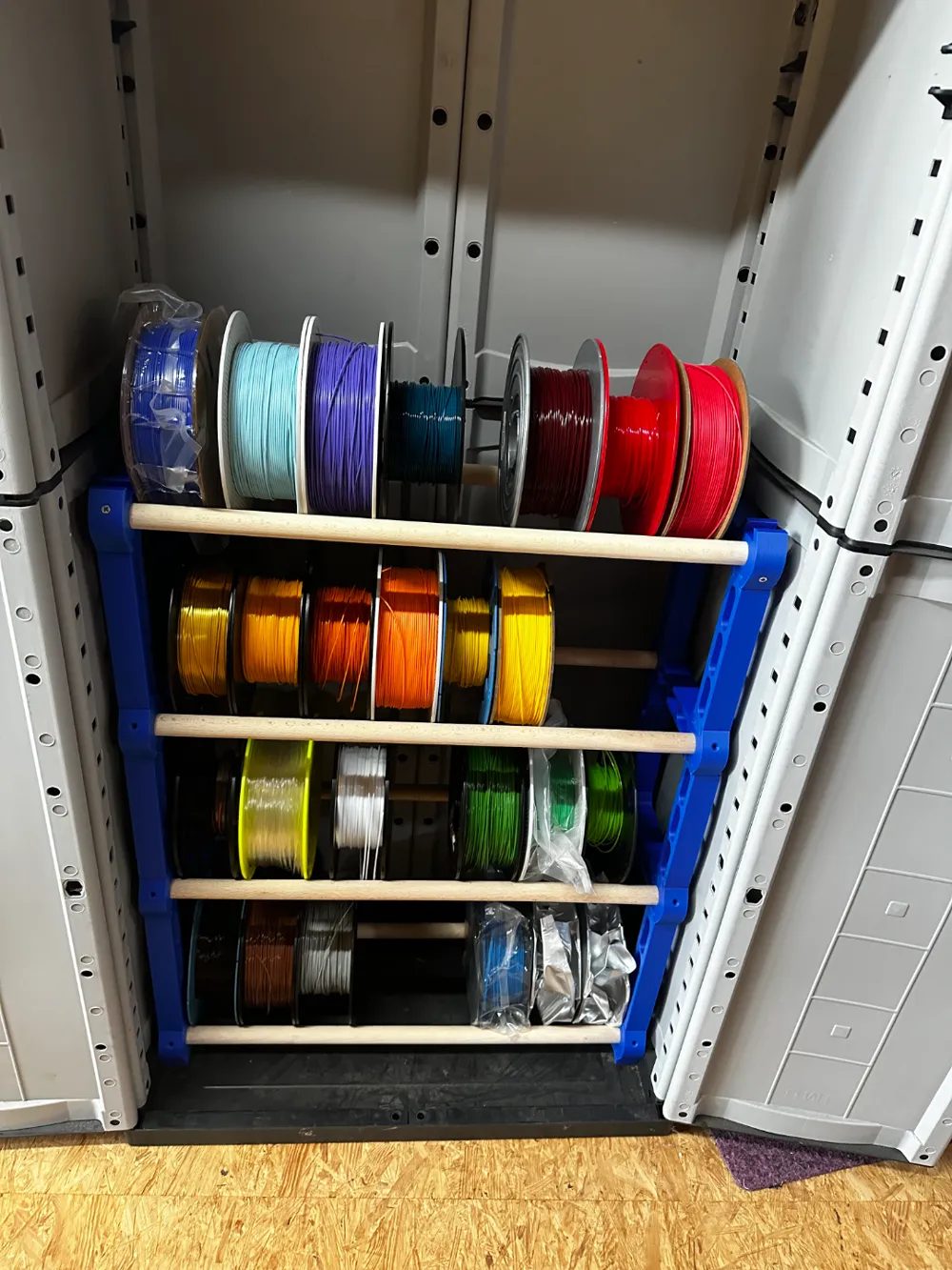Modular Filament Spool Rack Remixed by Leviro - MakerWorld