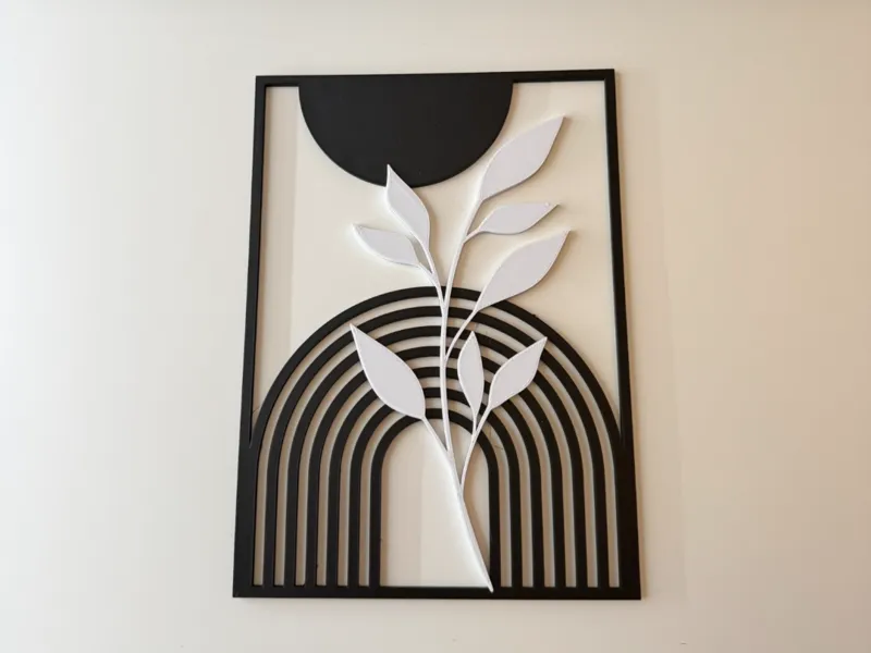 Boho Stil Wandbild Deko Modern Blume 