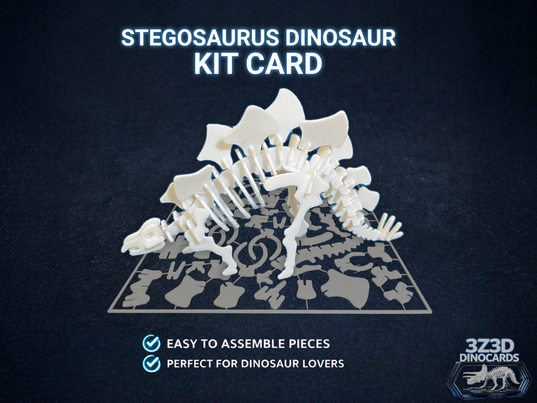 Stegosaurus Dinosaur Kit Card - DinoCards