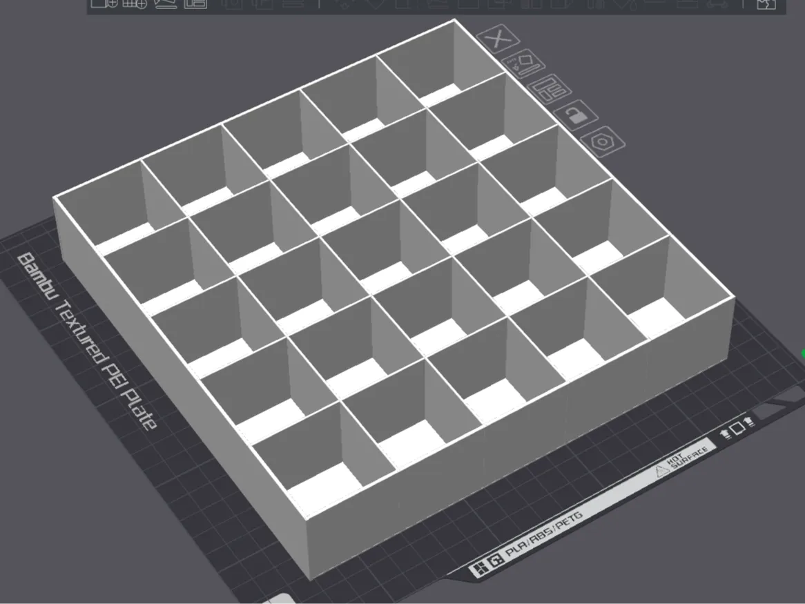Organiseur à grille modulable