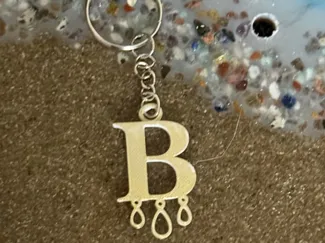 Anne Boleyn Style The Letter B Medieval Keyring 