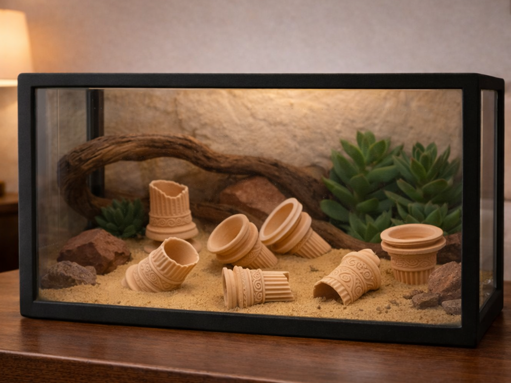 Broken Corinthian Column Décor Set