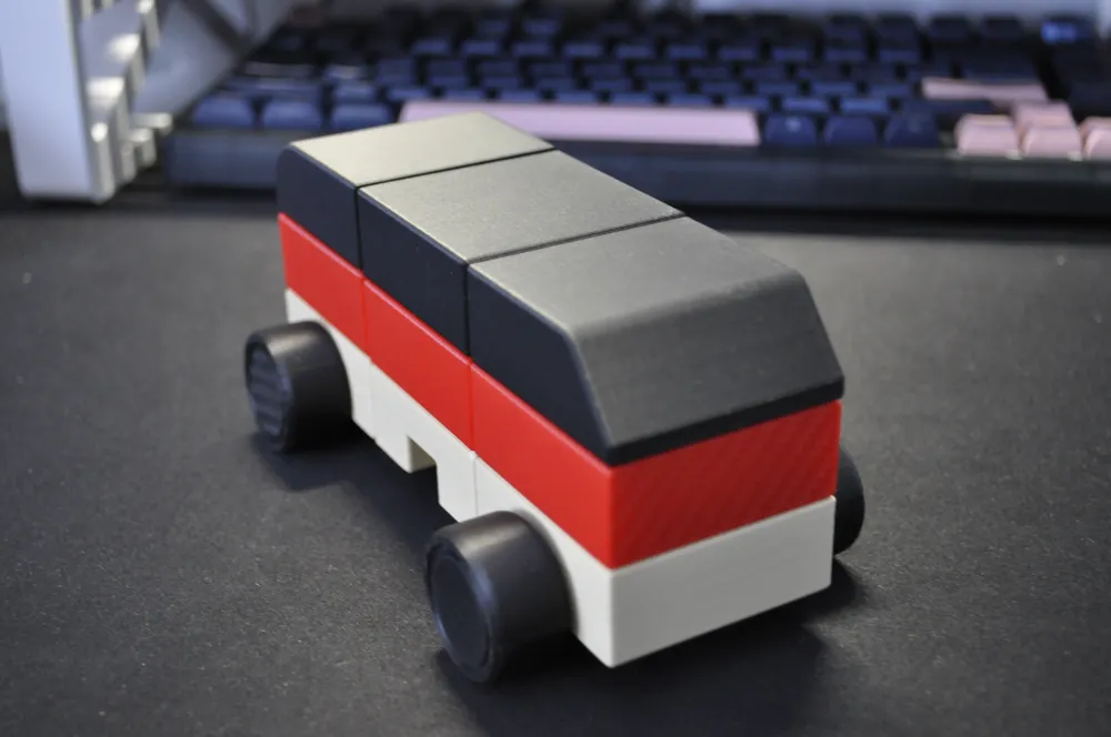Modular Toy Design KUBBI - Modular toy vehicle system for 3D printing - Free 3D Print ...