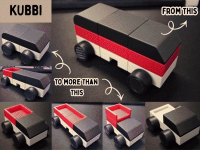 KUBBI - Modular toy vehicle system for 3D printing