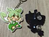 Zundamon keychain and pin badge