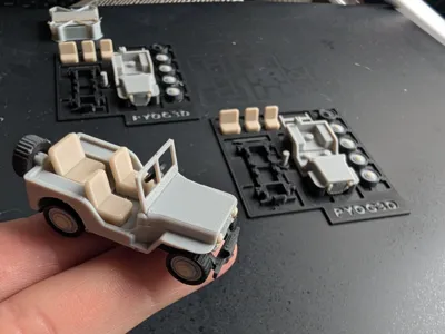 JEEP Willys KIT CARD miniature model