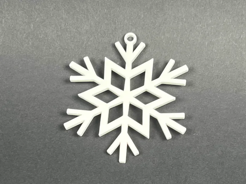 Snowflake christmas tree decoration 3st.