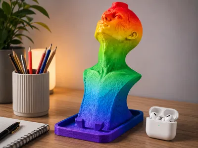 headphones & phone holder