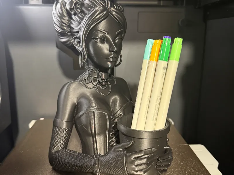 Dark Gothic Lady Pencil Holder