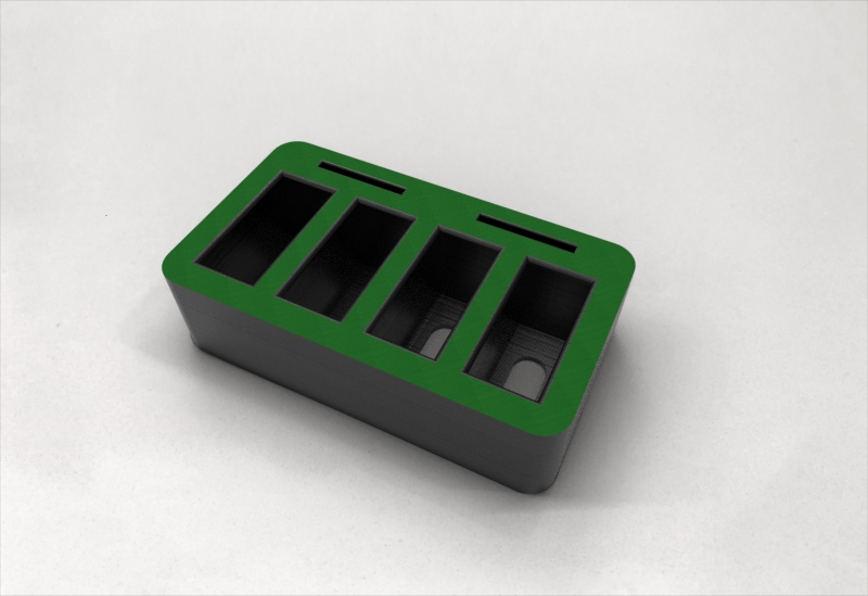 Miniatura 12 do modelo 3D 便携电池收纳_免五金 免支撑