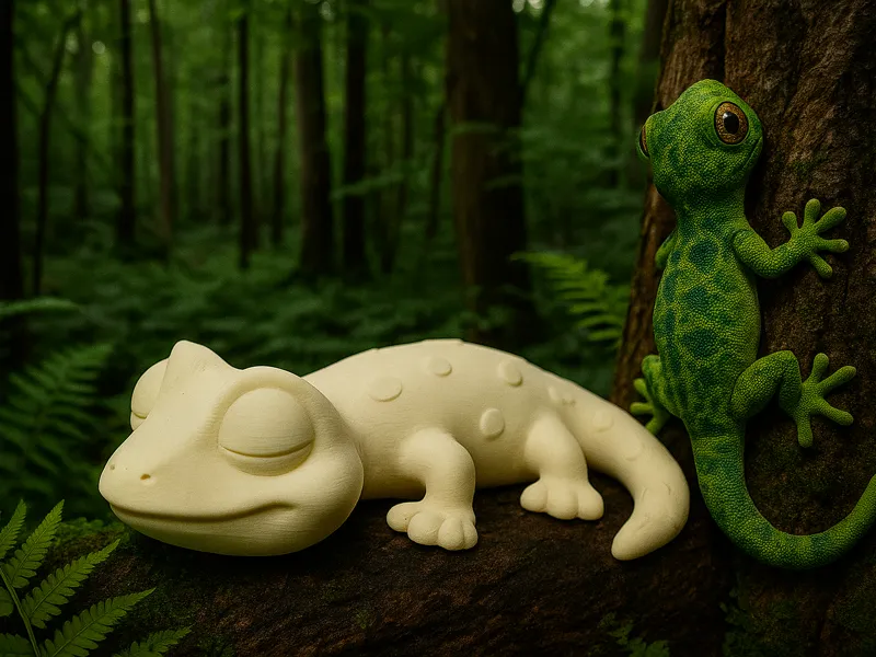 Geko che dorme