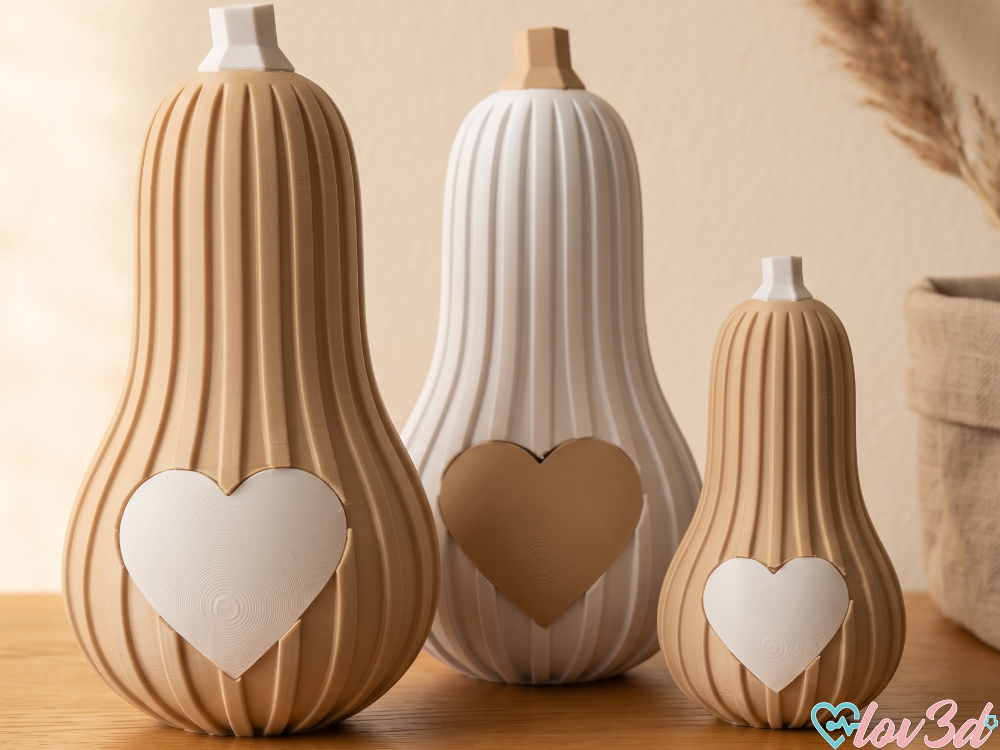 Cozy Autumn Heart Pumpkins (No AMS) - 1
