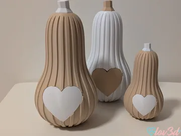 Accesorio para impresora 3D: Cozy Autumn Heart Pumpkins (No AMS) — vista de referencia 4