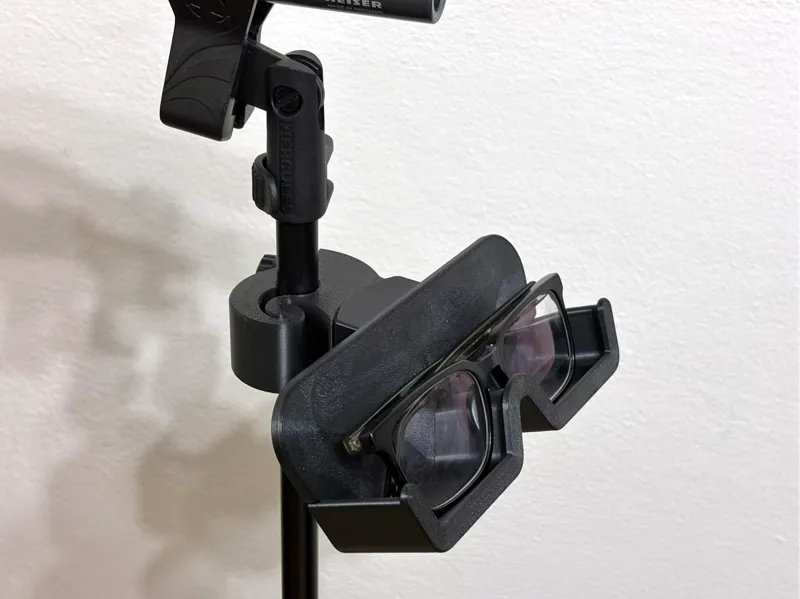 Mic Stand Glasses Holder - Horizontal
