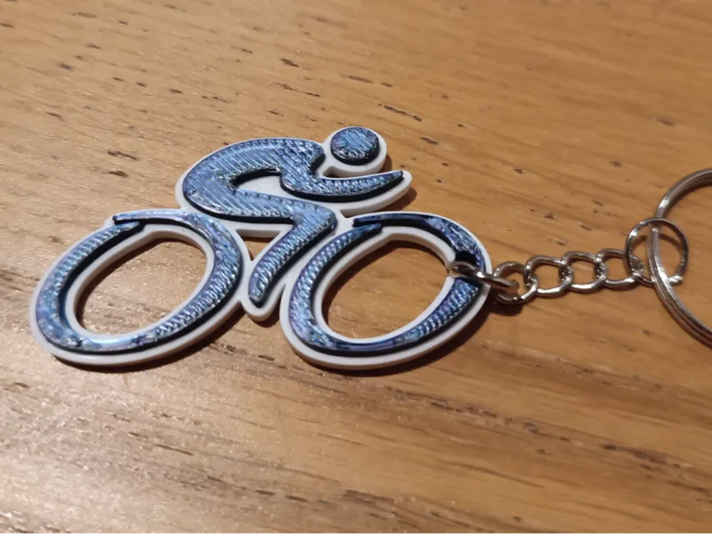fast road bike keychain