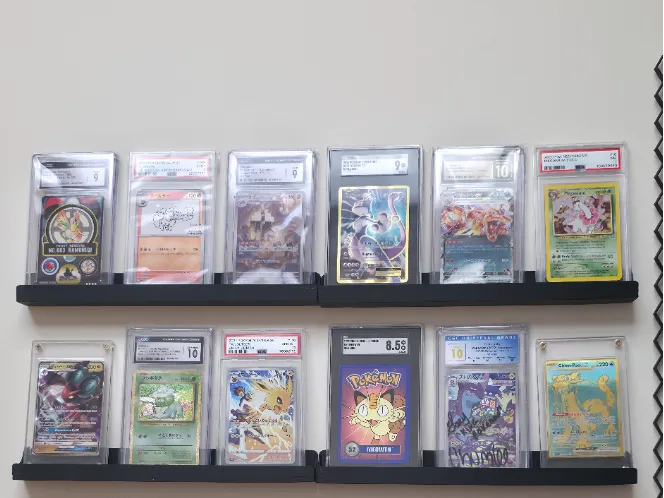 TCG Graded Card Slab Wall Mount for Multiple Cards