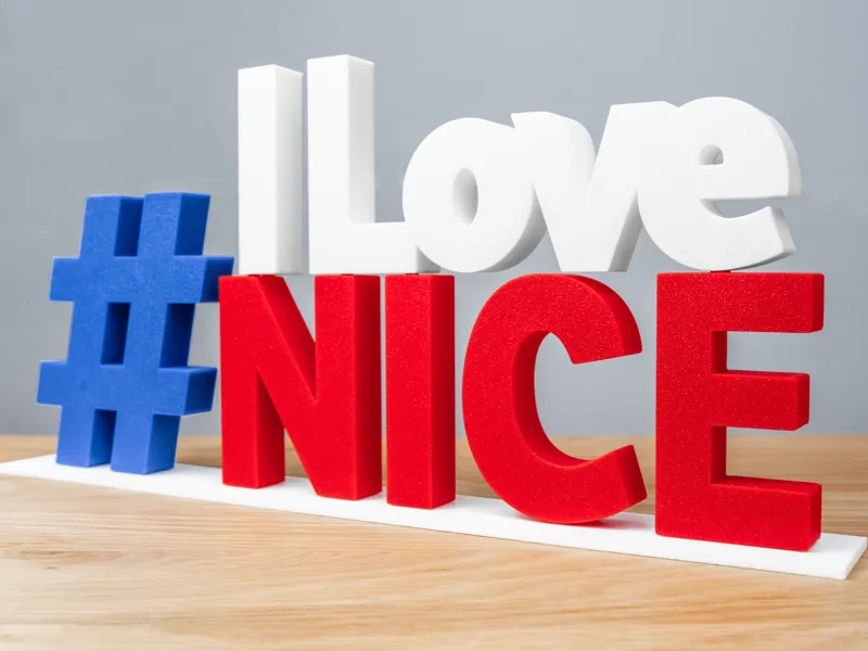#ILoveNice - I Love Nice - Sign Replica