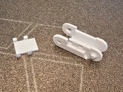 Extended chain link for heatbed cable chain