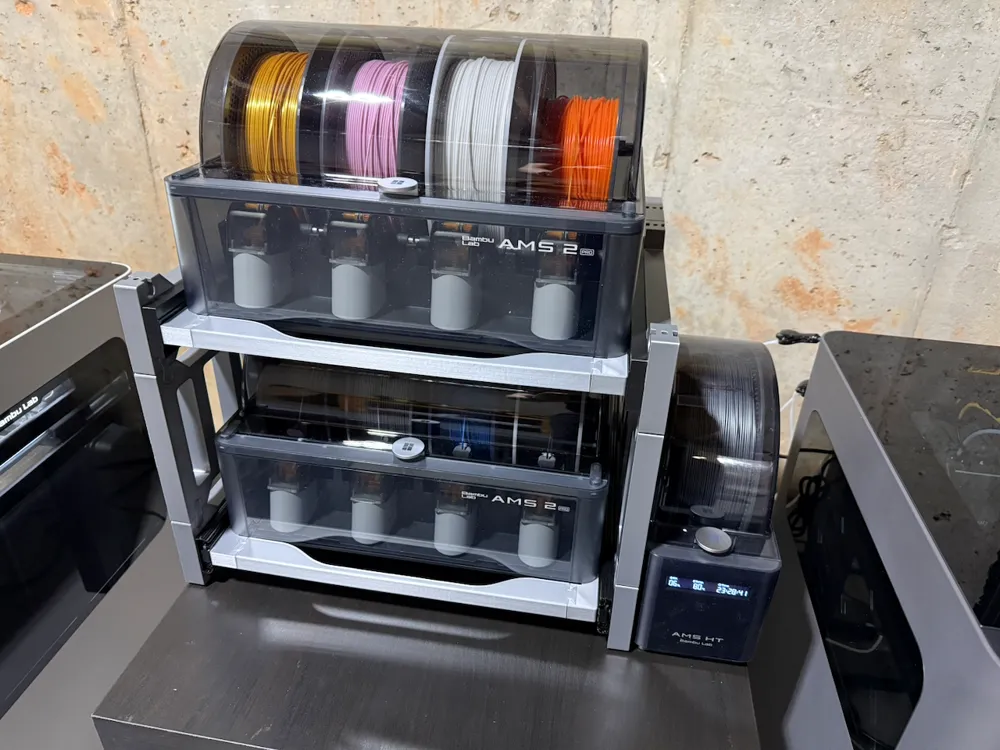 AMS 2 Tower | yet another AMS 2 sliding rack - Free 3D Print Model ...