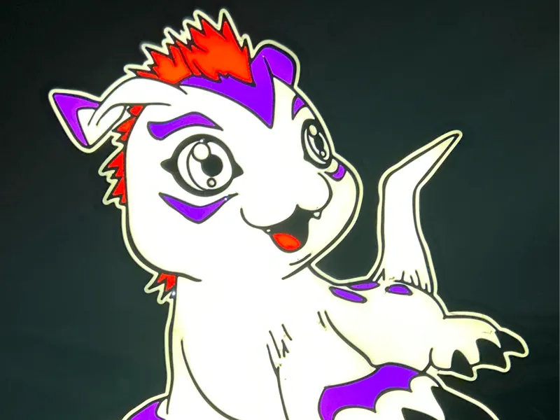 Gomamon 3D Lamp