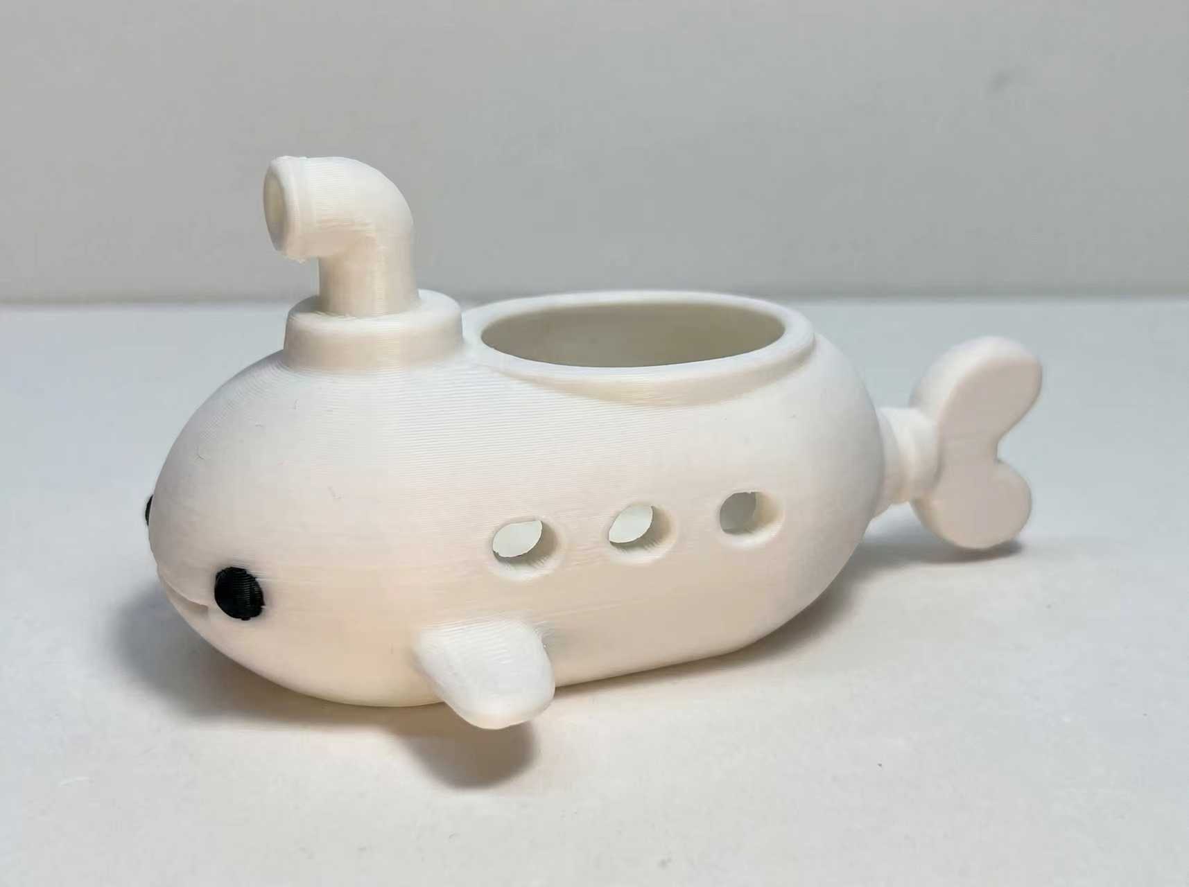 Miniatura 2 do modelo 3D 潜水艇收纳多肉花盆