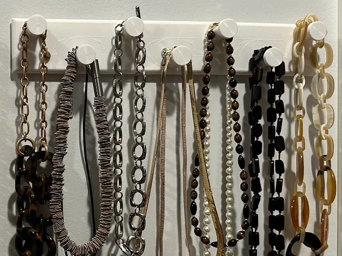 Necklace Hanger 12" x 2" (Large pegs/hooks)