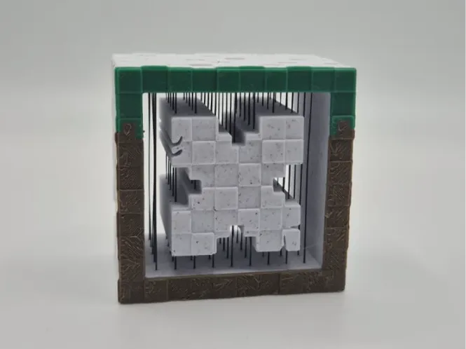 Minecraft Buchstabe-X String Art Alphabet