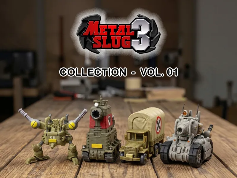 Metal Slug - Neo geo - Set of 4 different vehicles