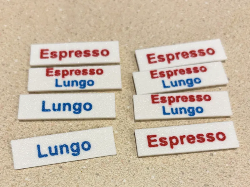 Labels for Nespresso Holder Under Shelf Mount