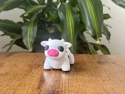 Cute Articulated Baby Cow - Free 3D Print Model - MakerWorld
