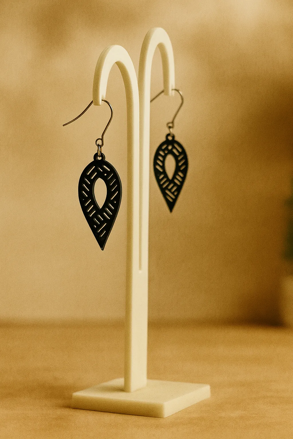 Tear drops Earrings - No AMS view 3