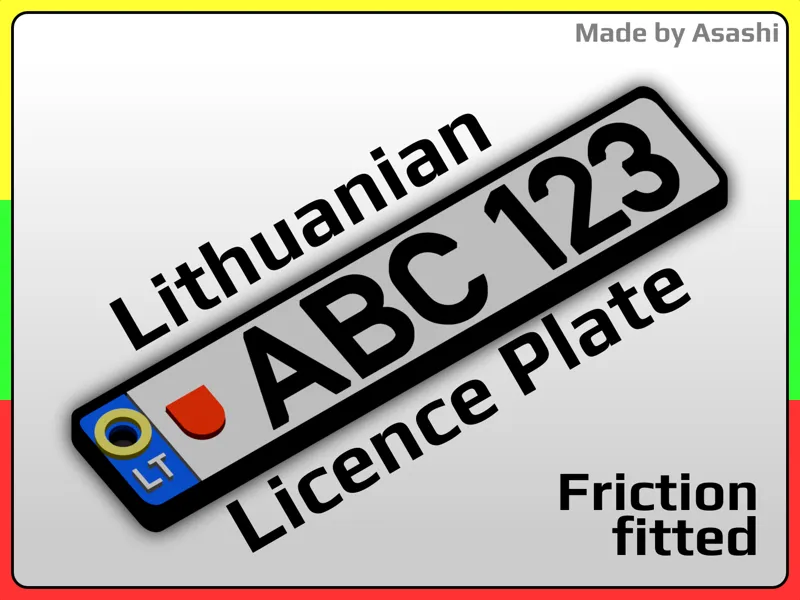 LT Licence Plate KeyChain