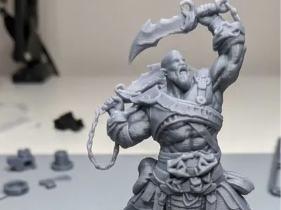Kratos Sculpture for Painting