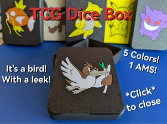 Pokemon TCG Dice Box - Farfetch'd (5 color 1 AMS)