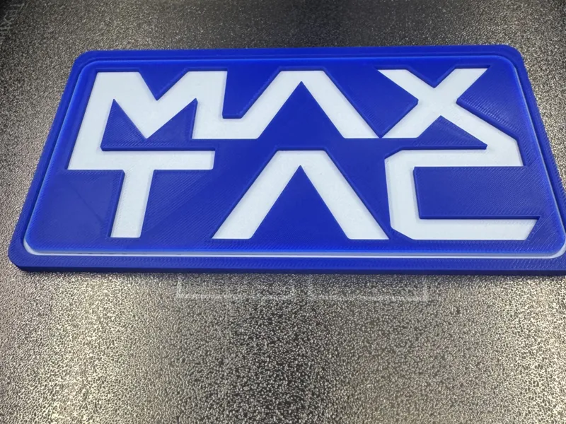 Cyberpunk 2077 MAXTAC Logo Plate- Single Color/AMS