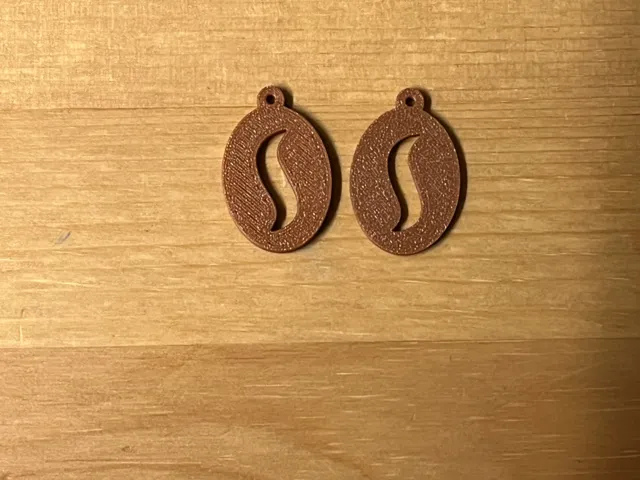 coffee bean earrings