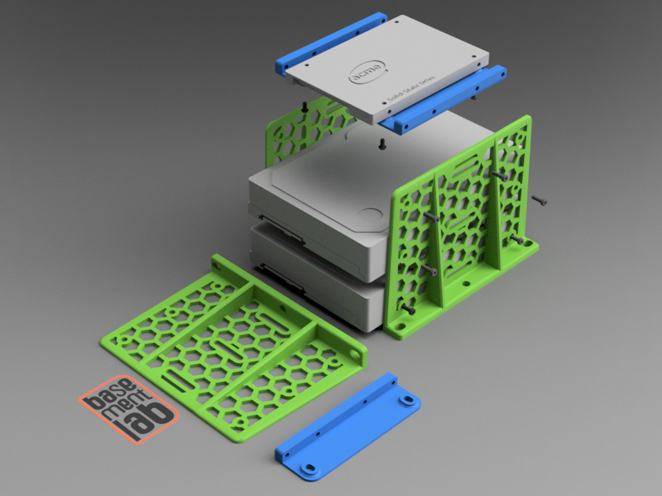 HDD 2.5/3.5" Adapter-Bracket 3 Slot / Bays 
