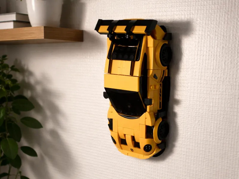 LEGOs Porsche 911 GT3 RS wall mount