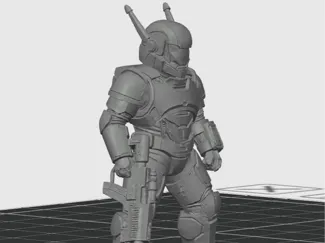 Cyberpunk Armored Soldier