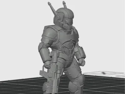Cyberpunk Armored Soldier