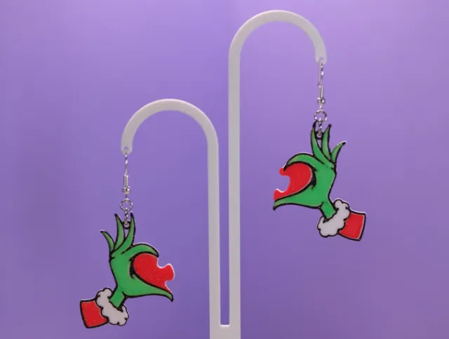 Grinch earrings - NO AMS
