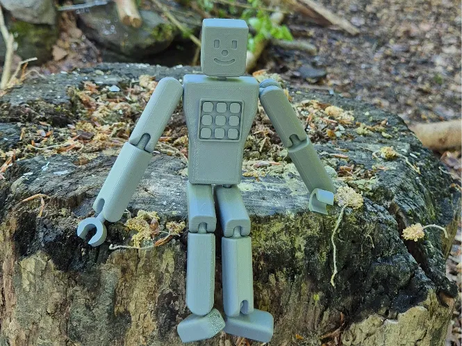 Articulated Hero printed in place
