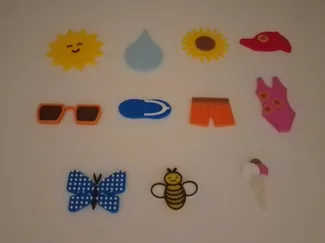 thema zomer: confetti sensory play
