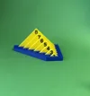 Sewing aid for cutting fabric triangles