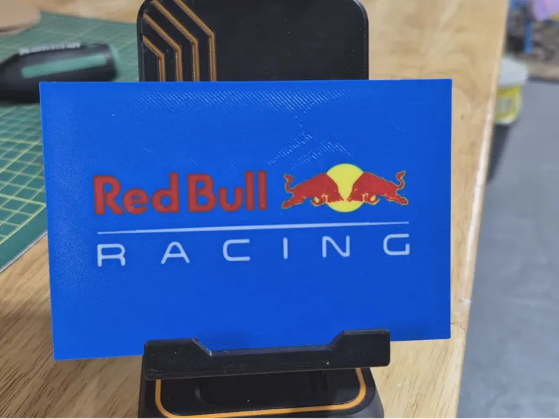 Red Bull Racing logo plaque